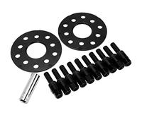 Yctze Kit d'Entretoise de Roue Centrée sur Moyeu 2 Pièces de 5 Mm avec Remplacement pour Les Véhicules 19972008 et T 1999, Kit d'Entretoise de Roue Centrée sur Moyeu 5X, Entretoise de sur, (Noir