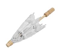 Yctze Lace W Umbrella - Eleg Bridal Lace Deco Membrel pour la Photographie, les Fêtes, Cam & Special (WHITE)