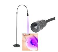 Yctze Lampe à LED de Durcissement en Gel avec Pédale de Pied et Col en Cygne pour les Artistes et Techniciens de Ongles (Prise UE 10W)