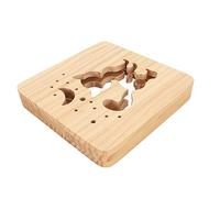 Yctze Lampe Chat 3D en Bois-veilleuse LED Douce pour Chambres à Coucher, Salons, Décoratif Unique avec Design Creux à 360 Degrés