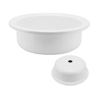 Yctze Lavabo Rond pour Camping-car Blanc 375 X 130 Mm Lavabo Rond pour Bateau RV de Salle de Bain Acrylique Blanc Camping-car Yacht Salle de Bain de de Outils et Maison