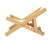 Yctze Lit Hamac pour Chat au Design Unique, Lit surélevé en Bois Respirant pour Chatons d'intérieur et Petits Animaux de Compagnie (Style sisal)