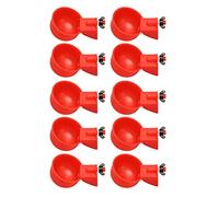 Yctze Lot de 10 Gobelets Automatiques pour Poulet - Abreuvoir Réglable pour Volaille avec Filetage pour Une Connexion Facile - Abreuvoir Idéal pour Poulets, Canards, Oies et Oiseaux