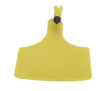 Yctze Lot de 10 Oreilles Vierges Extra Larges en TPU pour Bétail, Chèvres, Moutons et Bovins en Rouge Vif, Personnalisables et Haute visibilité (YELLOW)