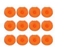 Yctze Lot de 12 Protecteurs de Poussée Mécaniques Givrés Transparents, Couvercle de Remplacement pour Interrupteurs Kailh, Cherry, TTC, Akko et Glorious, Idéal pour les Claviers de Jeu de (ORANGE)