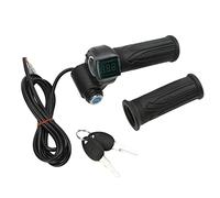 Yctze Lot de 2 Accélérateurs électriques avec Affichage Numérique Vert - Poignée d'accélérateur pour Vélos électriques, Surveillance de la Tension en Temps Réel, compatibilité avec les Systèmes 12