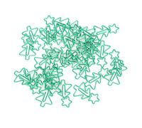 Yctze Lot de 30 Trombones Amusants en Forme d'arbre de Noël en Forme d'étoile à Cinq Branches pour Planificateur de Marque-page, Fournitures de Papeterie Mignonnes pour le Bureau, l'école et la