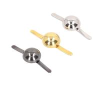 Yctze Lot de 300 Attaches Parisiennes Rondes en Laiton argenté, doré et Gris argenté de 10 Mm - Solides pour l'artisanat, le Scrapbooking et les Projets