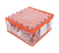 Yctze Lot de 9 Tapis de Blocage à Tricoter Rouge Brique avec 50 épingles en T pour Projets de Crochet - Planches en Mousse Emboîtables pour un Façonnage Professionnel