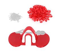 Yctze Lunettes Anti-picage pour Poulet, 100 Pièces, avec Embolie Oculaire pour Poulets de Petite et Moyenne Taille, Oeillères de à Double Faisceau (Double Faisceau Moyen)