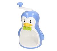 Yctze Machine à Glace Rasée - Fabricant de Cône de Neige Manuel de Pingouin Bleu, Rasage de Glace à la Manivelle Portable pour les Friandises d'été Amusantes, Idéale pour la Maison, le Camping et