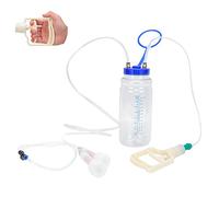 Yctze Machine à Traire Portable pour Chèvres avec Pompe à Vide - Traire Manuelle pour Petits Troupeaux - Bouteille Transparente avec Balance pour une Mesure Facile (double face)