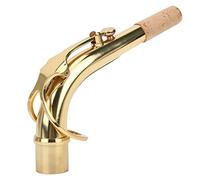 Yctze Manche de Saxophone en Laiton pour Saxophone Alto, Accessoire de Tube courbé de 2,45 Cm pour des Performances et une Intonation Améliorées (GOLD)