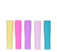 Yctze Manchon de Protection pour Manucure, 10 Pièces, Capuchons en Silicone Souple pour Ongles, Cuticules, Peau Morte, Ciseaux, Portables et Légers (Manchon de protection pour fil long)