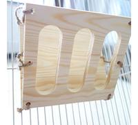 Yctze Mangeoire à Foin avec Cadre en Herbe pour Lapin - Support à Foin Pliable en Bois pour Petits Animaux - Mangeoire à Facile à Installer pour Lapins, Chinchillas, Cochons d'Inde (S)