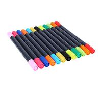 Yctze Marqueurs Aquarelle à Double extrémité 12 Couleurs pour l'art du Graffiti de Dessin animé - Stylos à Dessin à Encre Non Toxiques à Base d'eau avec Pointes Fines et Larges pour les Projets