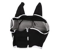 Yctze Masque Anti-Mouches en Maille avec Oreilles - Protection UV élastique, Conception Détachable et Respirante pour Une Défense Confortable Contre Les Insectes (L)