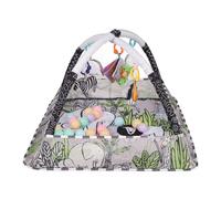 Yctze Mat de Jeu de Gym Gym Portable Portable avec Conception Sûre Multifonctionnelle pour l'apprentissage, Ramper et Jouer à la Maison ou sur le Pouce