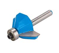 Yctze Mèche de Routeur Haute pour le Travail du Bois, Outil de Coupe de Chanfrein Polyvalent, Compatible avec les Routeurs CNC et Portables (1/4*5/8)