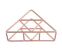 Yctze Métal épaissisé en Fer forgé du Support Triangulaire Conception Robuste pour la Cuisine et l'utilisation de la Cuisine (Or rose)