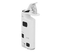 Yctze Microscope de Téléphone Portable LED 80-120X - Loupe Portable à Zoom Réglable avec Clamp/Holder Universel pour l'inspection de la Peau, des Cheveux et Industrielle