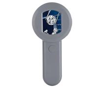 Yctze Microscope Numérique Portable 16 MP avec écran 2,0 Pouces, 8 Lumières LED, Batterie 500 MAh, Idéal pour Les Bijoux et l'observation Scientifique (Gray)