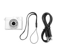 Yctze Mini Caméra Porte-clés HD 1080P, Micro Caméra Vidéo Rétro avec écran de 1.14 Pouces, pour Voyage, Plein Air, école, Selfie (Silver)