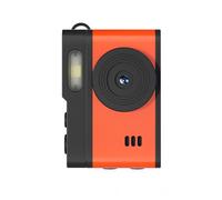 Yctze Mini Keychain Came Came Came Keychain Recorder Vidéo 1080p HD 12MP Compact avec écran de 0,96 Pouce et Lumière de Remplissage LED pour Le Vélo de de Voyage en Plein Air (Orange Noir)