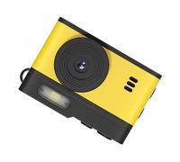 Yctze Mini Keychain Came Came Came Keychain Recorder Vidéo 1080p HD 12MP Compact avec écran de 0,96 Pouce et Lumière de Remplissage LED pour Le Vélo de de Voyage en Plein Air (Noir Jaune)