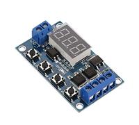 Yctze Minuterie de Retard de Cycle de Signal d'impulsion 12V-24V, Interrupteur avec Double Carte de Commande MOS pour Applications de Synchronisation de Précision