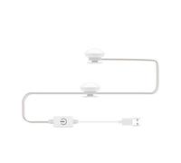Yctze Miroir à LED Professionnel Light Light USB Température de Couleur de Couleur Infinie Contrôle Tactile de Gradation pour la vanité de Maquillage (2 Ampoules)