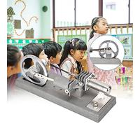 Yctze Modèle de Moteur Hot Air Stirling - Générateur d'énergie éducative pour Les Enfants, Bricolage Mécanique Kit