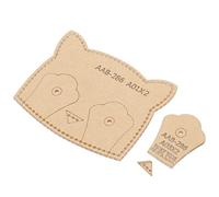 Yctze Modèle de Porte-carte 3 Pièces Artisanat du Cuir Fait à la Main-découpe Claire et Précise-porte-carte d'identité de Bus Parfait, Petits Portefeuilles et Projets de Porte-monnaie