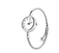 Yctze Montre à Quartz Féminine élégante 4 Couleurs avec Bracelet en Alliage - Montre-Bracelet Analogique Ronde Contemporaine avec Bracelet Ouvert - Bracelet Extra Long -