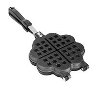 Yctze Moule de Gâteau de Gaufre de Waffle Maker - Aluminium Antiadhérent Plaque à Pâtisserie en Aluminium pour Cuisinière à Gaz - Pan de Gaufre Efficace pour la Cuisson Maison et Usage Commercial