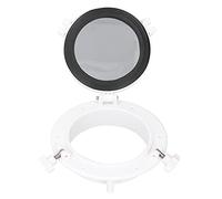 Yctze Oblot de bateau, hublot rond de 8 pouces en verre trempé universel pour camping-car, bateau, yacht, blanc, hublot de bateaux, hublot de bateaux, hublot en verre trempé, pour hublot de ricamb