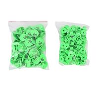 Yctze Oreille de Bétail avec Numéros 100 Pièces Oreille de Bétail Tombant Ronde avec Numéro Renards Porcs Moutons en Plastique de Bovins Porcs Moutons (Green)