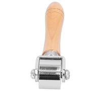 Yctze Outil de Presse à Rouleaux en Cuir de qualité Supérieure - Travail du Cuir - Bords et Joints Sécurisés - Poignée en Bois Confortable - Modèles 26 Mm et 60 Mm Disponibles (acier inoxydable)
