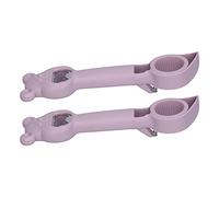Yctze Ouvre-bouteille Polyvalent 2 Pièces, Ouvre-boîte Manuel pour Canettes de Bière, Soda, bouteille Compact Portable pour la Maison, la Cuisine, le Bar et l'extérieur (PURPLE)