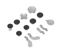 Yctze Pack de Composants de Contrôleur de Jeu pour Series 2 - 6 Manettes, 4 Palettes, 2 Coussinets D et Station de Chargement dans un étui de Rangement argenté