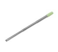 Yctze Paille de Consommation en Acier Inoxydable Pliable - Paille Métallique Réutilisable pour Voyager avec Brosse de Nettoyage, Pliable Télescopique avec Pointe en Silicone pour Smoothies et (GREEN)