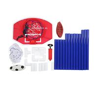 Yctze Panier de Basket-Ball pour Enfants 2 en 1, Centre Sportif pour Enfants, Ensemble de Sport de Basket-Ball, de Football, Cerceau de à l'intérieur et à l'extérieur, Jouets Interactifs pour