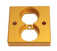 Yctze Panneau de Bornes de Haut-parleur HIFI - Prise d'alimentation Murale Professionnelle de Type US 86 pour une Expérience Optimale et une Intégration élégante à la maison. (GOLD)