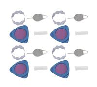 Yctze Paquet de 4 Embouts de Stylet Tactile de Remplacement avec Aiguille d'outil de Montage pour 8 et 9 - et Précis (White)