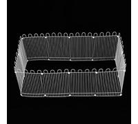 Yctze Parc de Clôture pour Hamster, Petits Animaux de Compagnie, Revêtement de Peinture Durable et Sûr, Filet en Fer Pliable, Forme Réglable, Ensemble de 12 Parcs avec Motif carré et Rectangulaire,