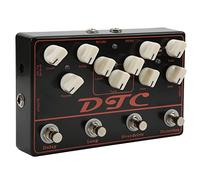 Yctze Pédale de Guitare 4 en Synthétiseur avec Distorsion, Surmultipliée, Retard et FX pour les Musiciens