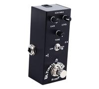Yctze Pédale d'effet de Guitare électrique Professionnelle avec Boutons Métalliques pour Réglage du Son Polyvalent, Design Portable, Rouge (BLACK)
