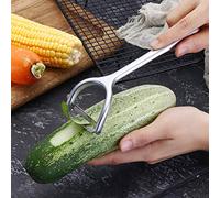 Yctze Peeler à Légumes en Alliage en Zinc - Outil d'ajustement des Fruits et Légumes Ergonomiques pour les Pommes de Terre, les Carottes, les Tomates et Plus - Cuisine élégante Essentielle