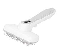 Yctze Peigne épilateur pour Chiens et Chats - Brosse de Toilettage avec Plaque à Ressort, Poignée Antidérapante Confortable, Aiguilles en Acier Inoxydable pour un Massage Doux des Animaux de Compagnie