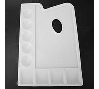 Yctze Peinture à l'aquarelle à l'huile Rectangulaire en Plastique PVC épais, Poêle de Couleur avec Prise Confortable, Bords, Croquis et Pratique Idéaux